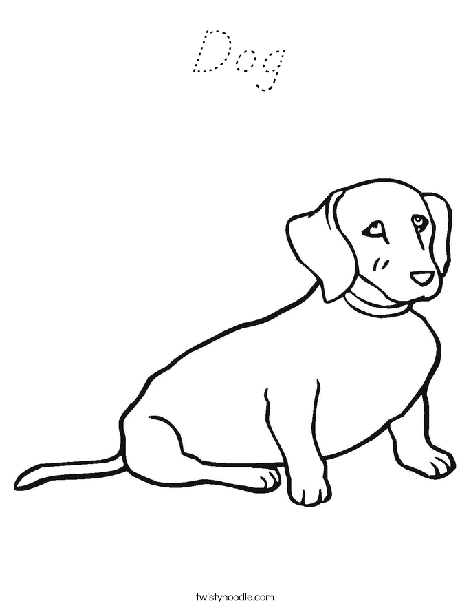 Dog Coloring Page