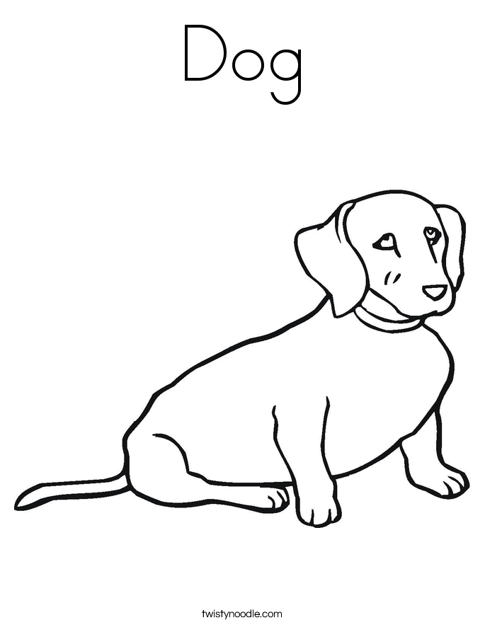 Dog Coloring Page