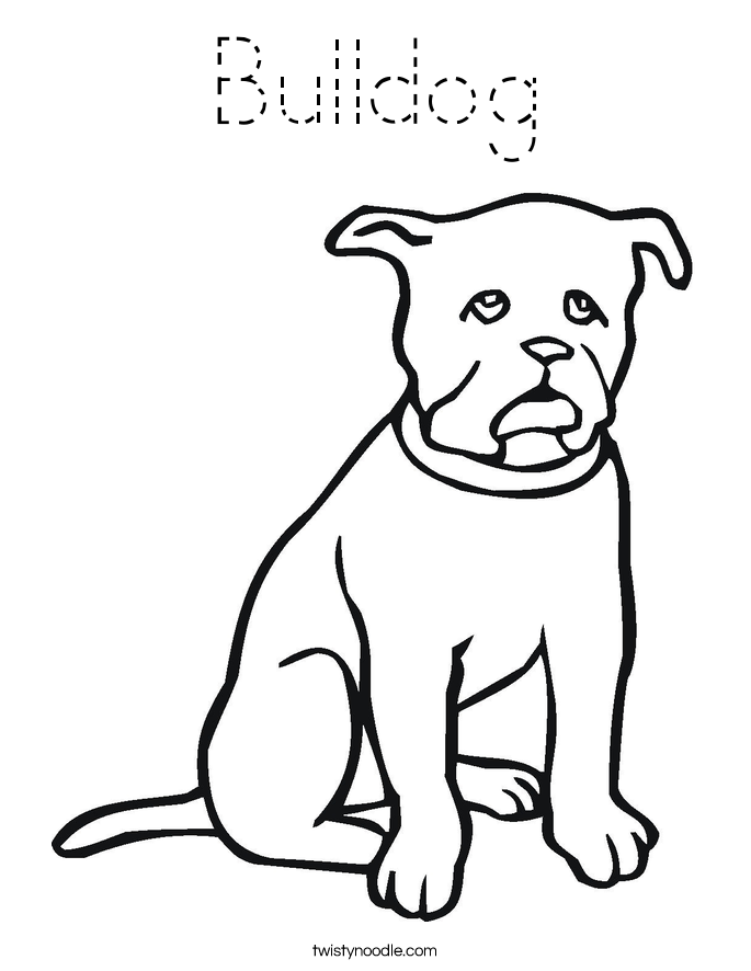 Bulldog Coloring Page