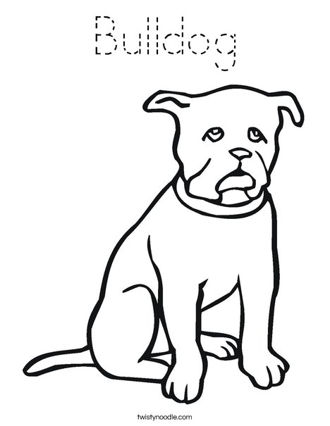 Black Dog Coloring Page