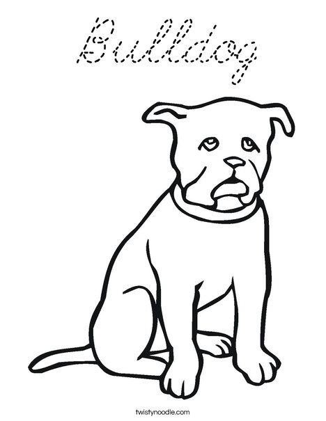 Black Dog Coloring Page