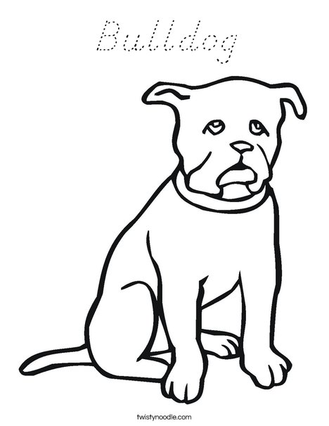 Black Dog Coloring Page