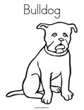 Bulldog Coloring Page