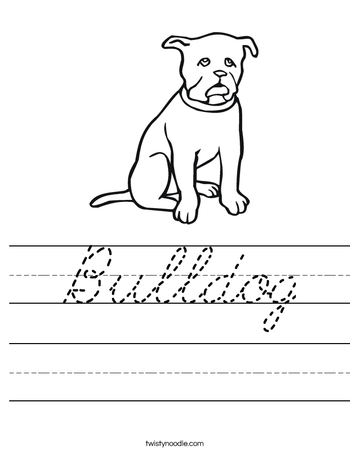 Bulldog Worksheet