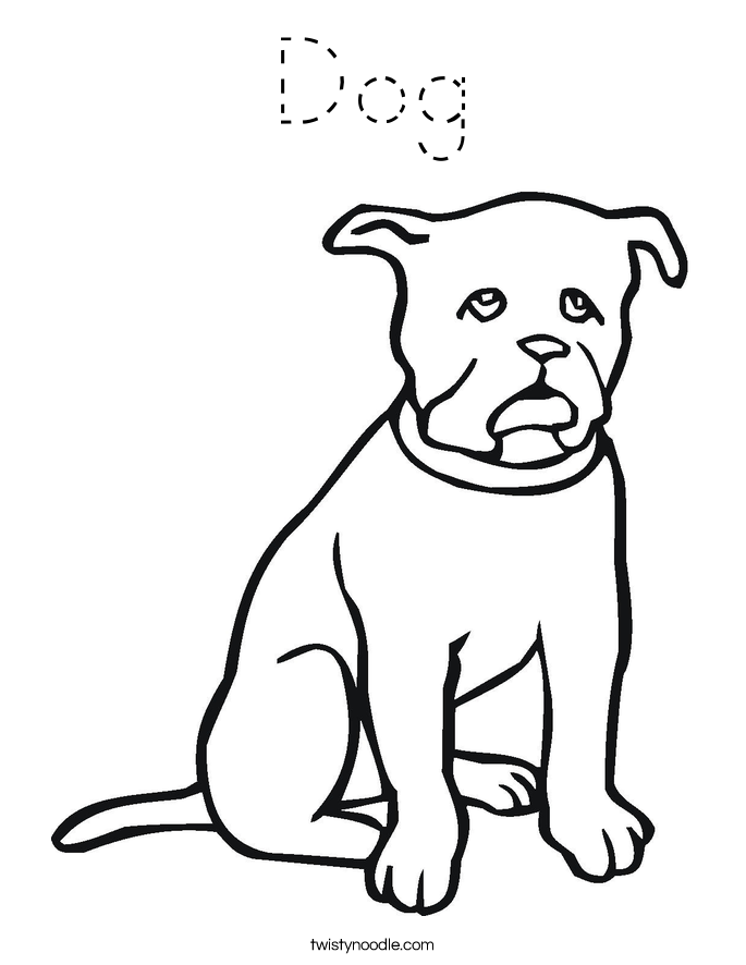 Dog Coloring Page