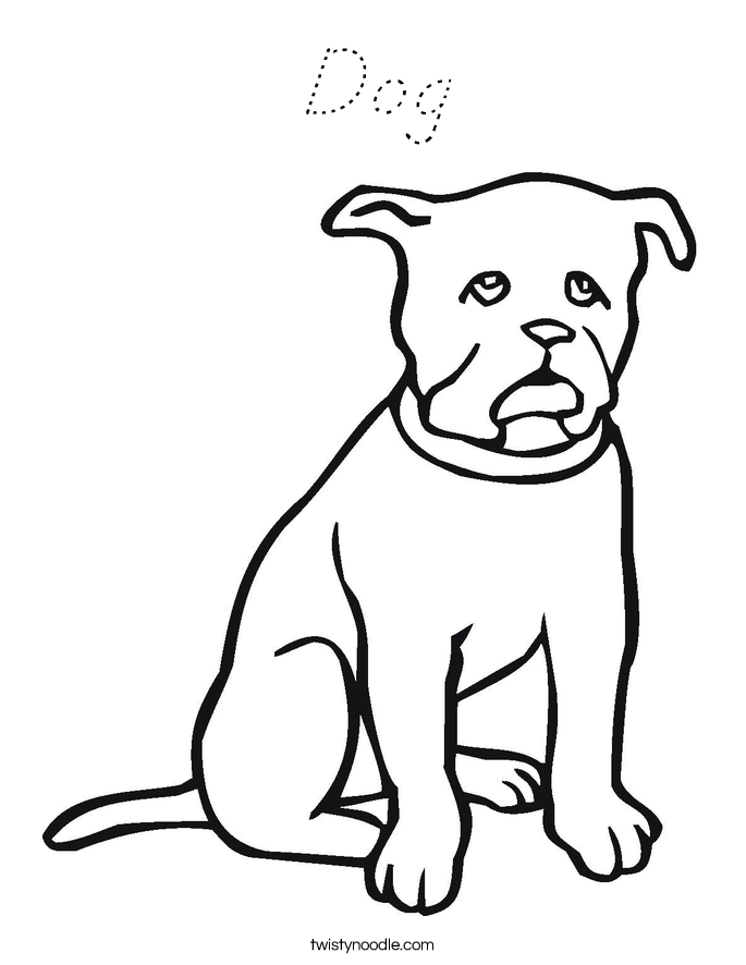 Dog Coloring Page