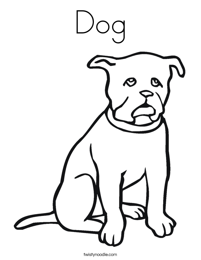 Dog Coloring Page