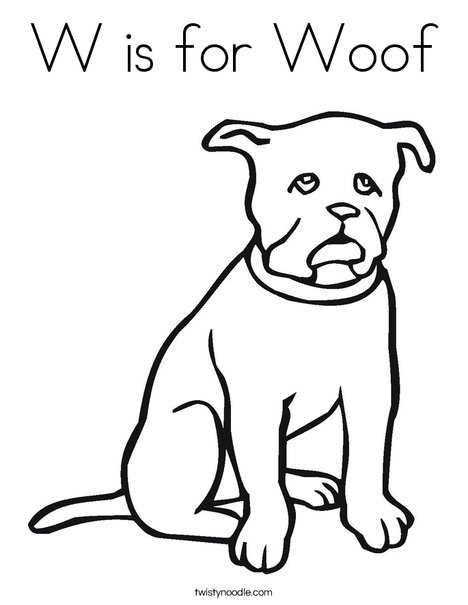 Black Dog Coloring Page