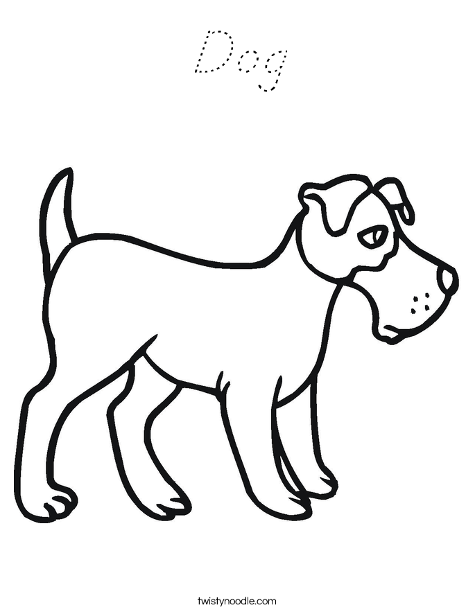 Dog Coloring Page