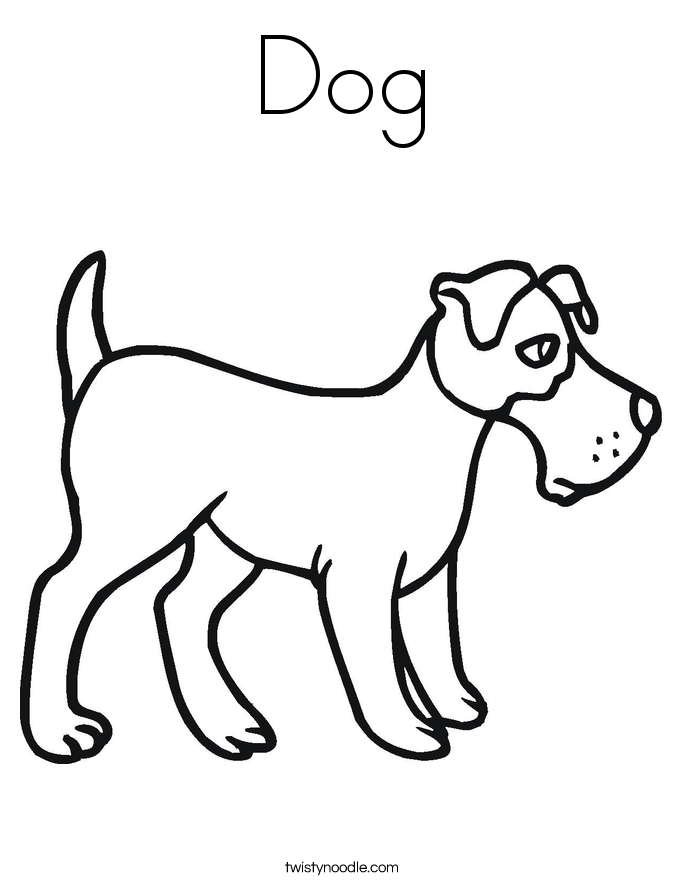 Dog Coloring Page