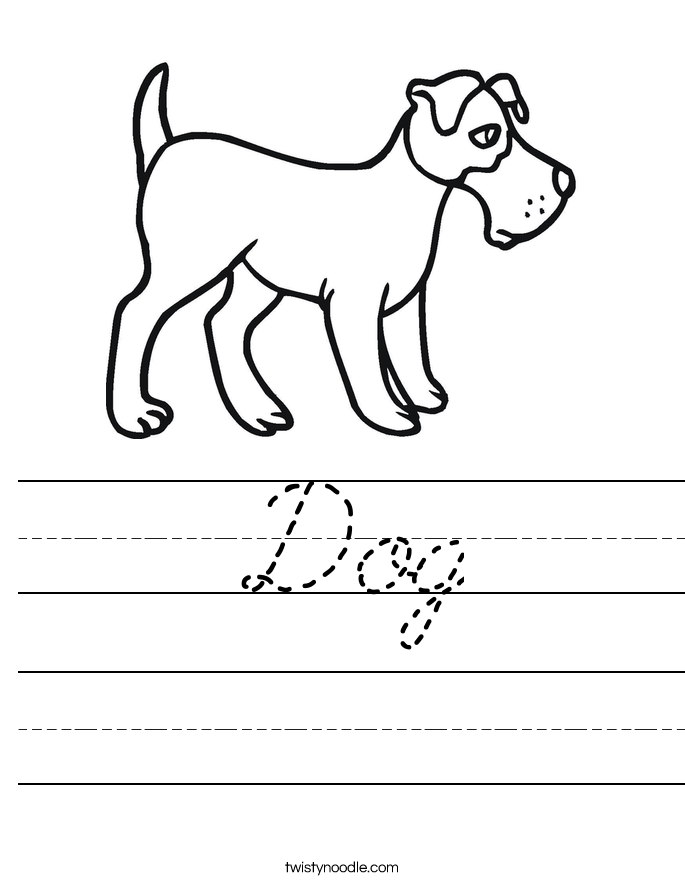 Dog Worksheet