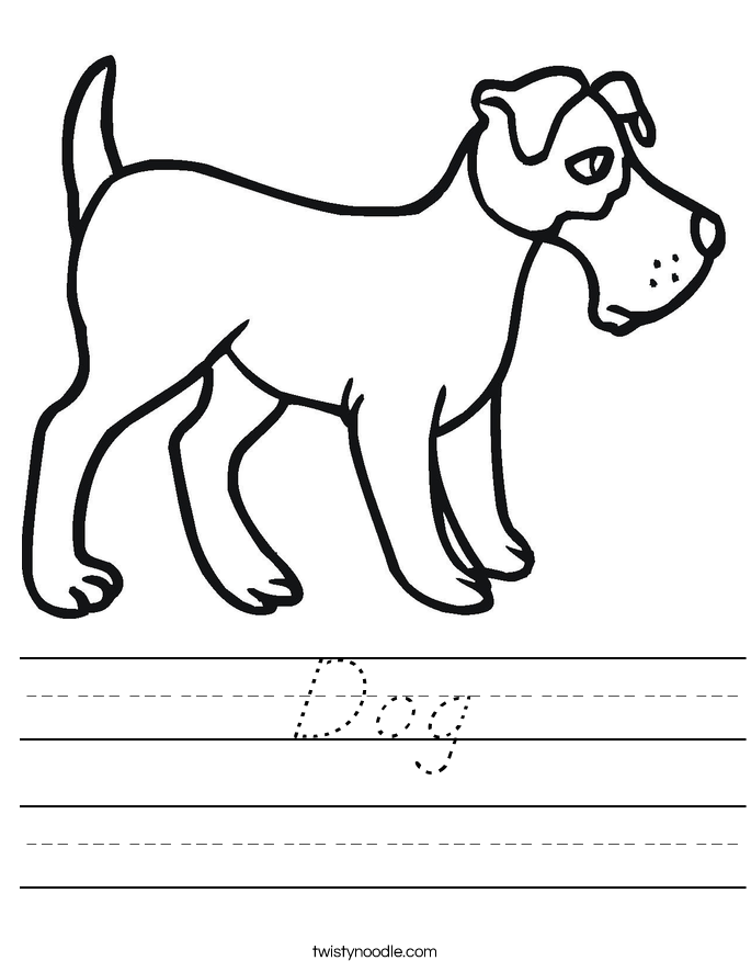 Dog Worksheet