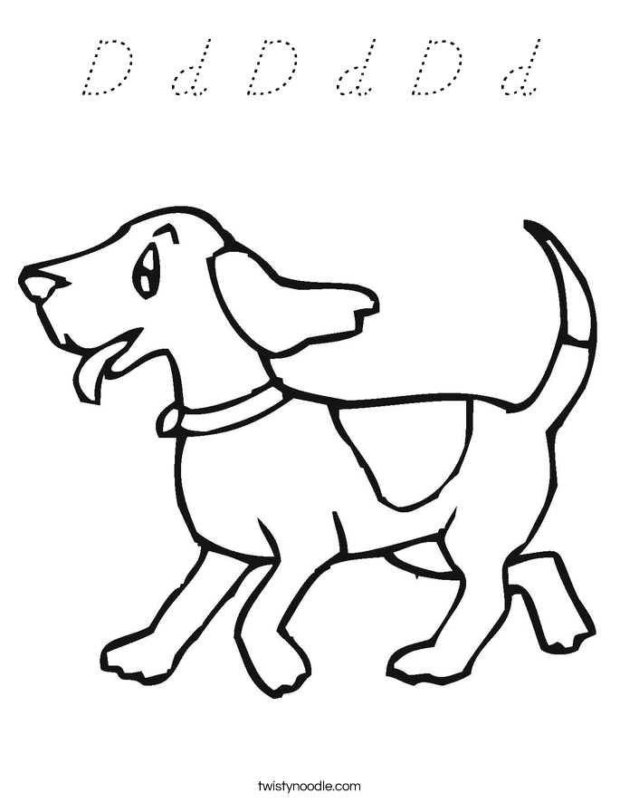 D d D d D d Coloring Page