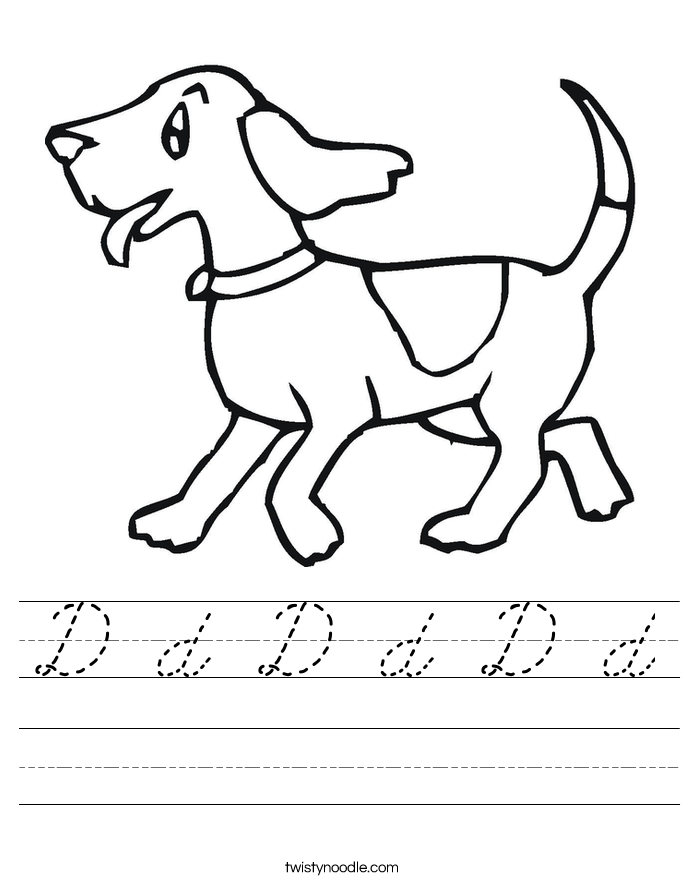 D d D d D d Worksheet