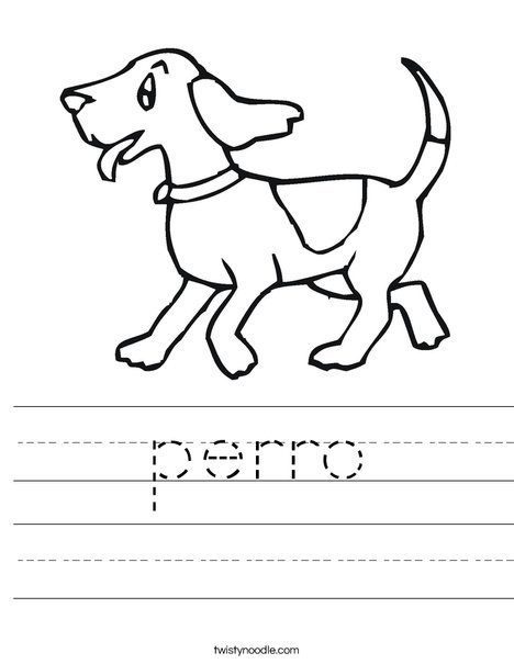 Happy Dog Worksheet