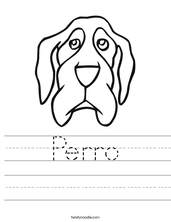 Perro Worksheet