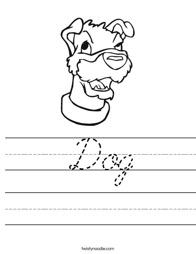 Dog Worksheet