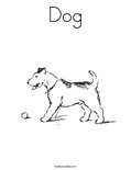 Dog Coloring Page