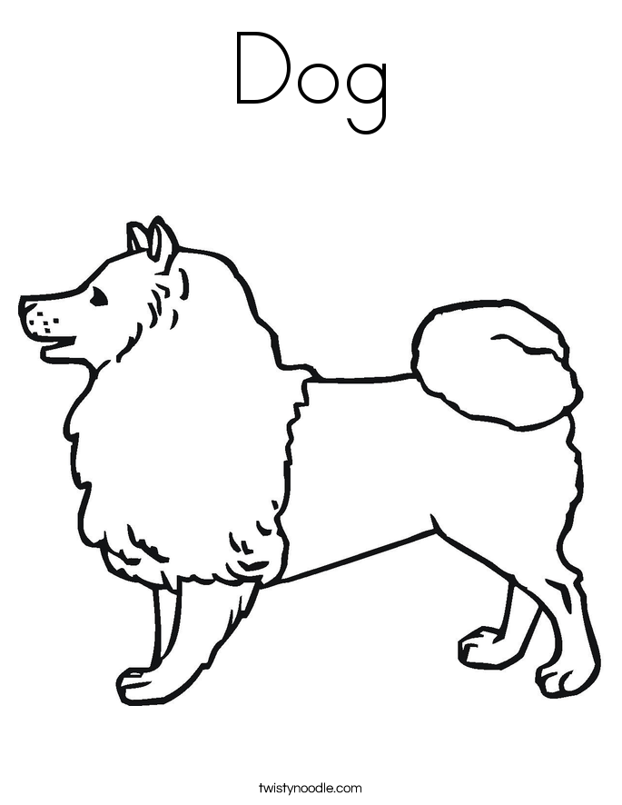 Dog Coloring Page