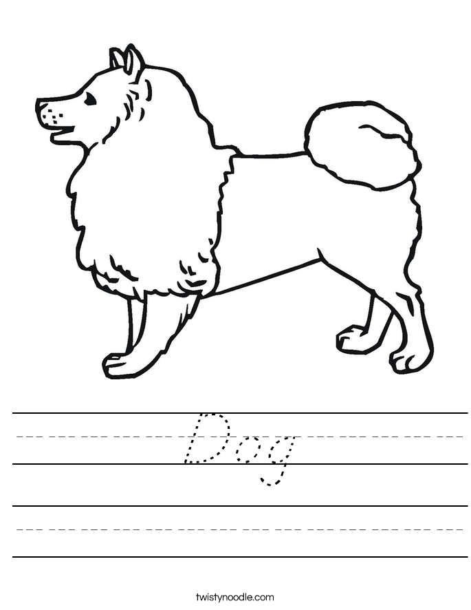 Dog Worksheet