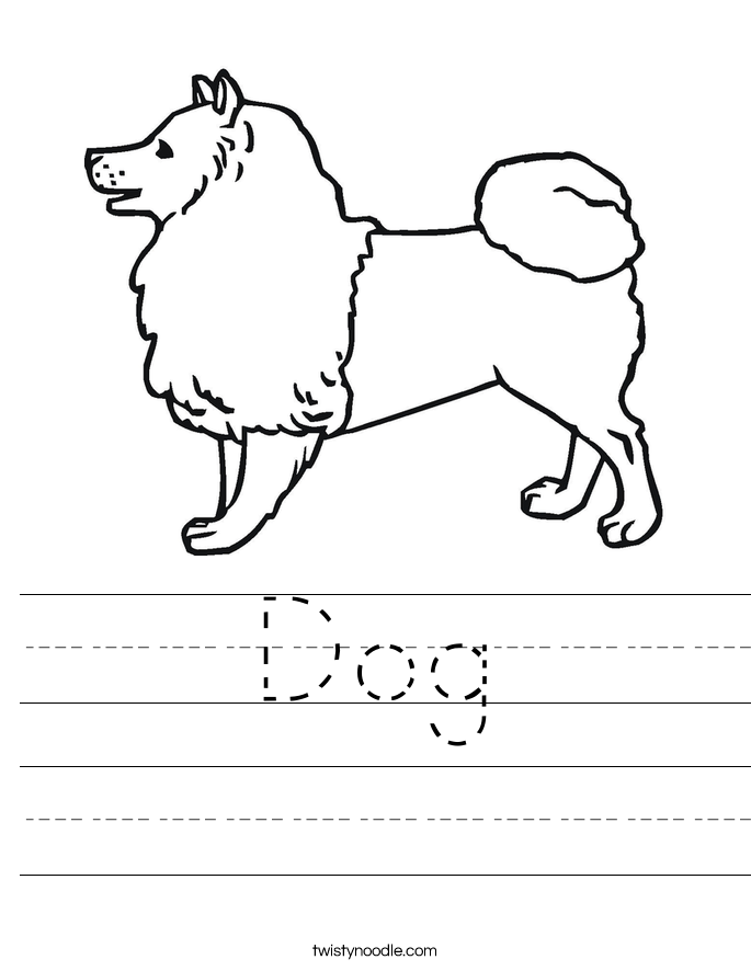 Dog Worksheet