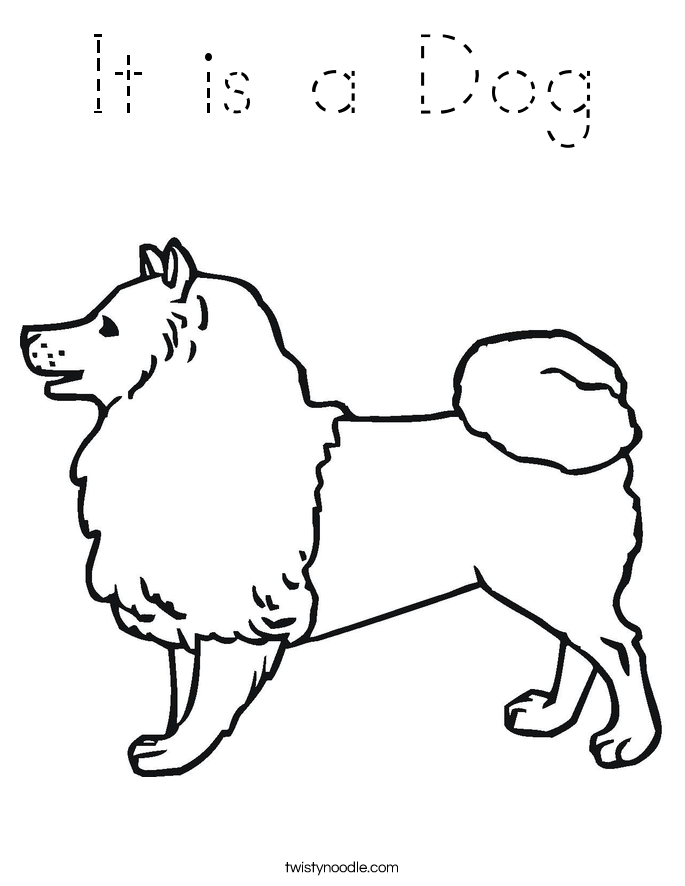 It is a Dog Coloring Page