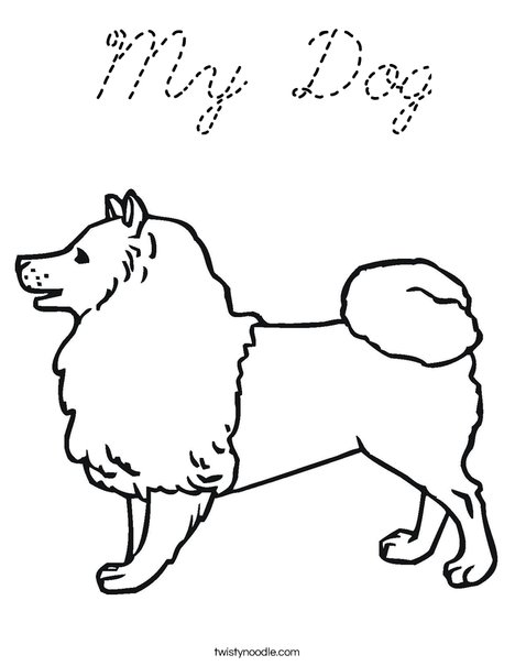 Collie Dog Coloring Page