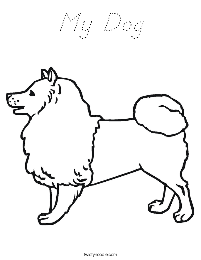 My Dog Coloring Page