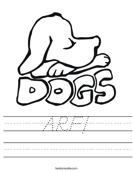 Dogs Worksheet