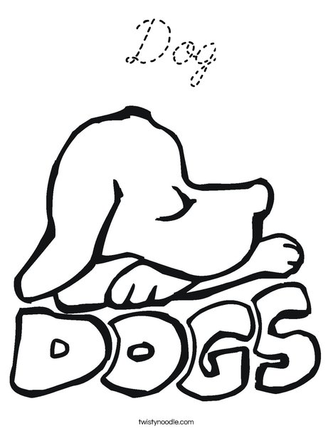 Dogs Coloring Page