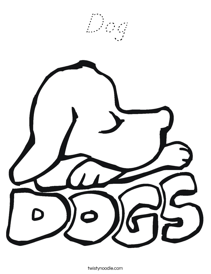 Dog Coloring Page
