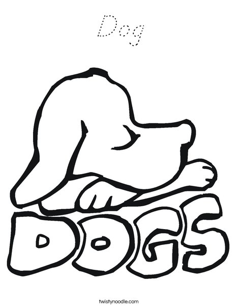 Dogs Coloring Page