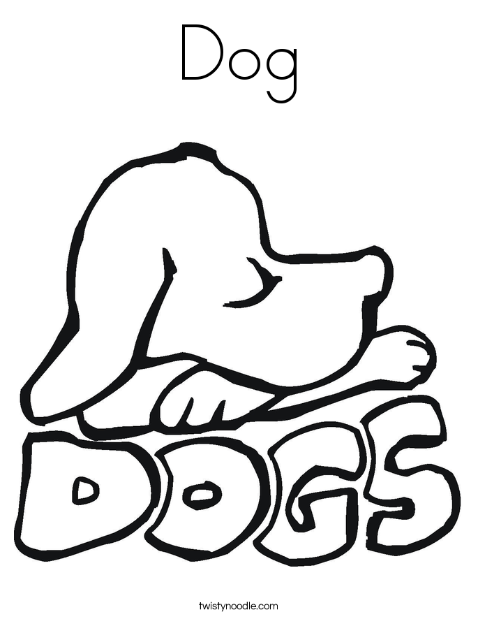 Dog Coloring Page
