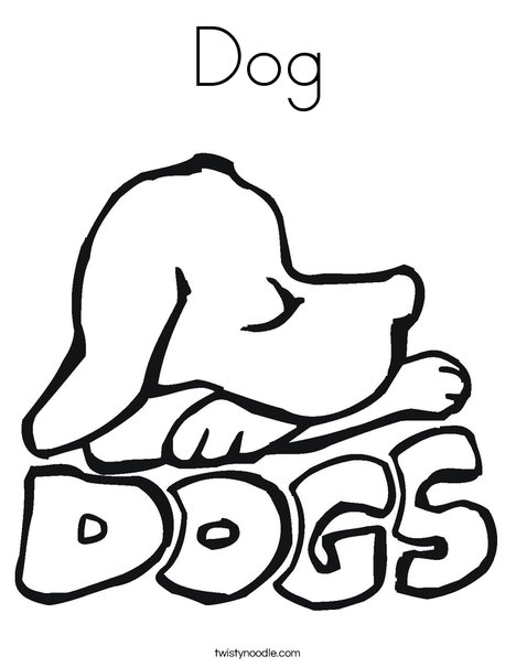 Dogs Coloring Page