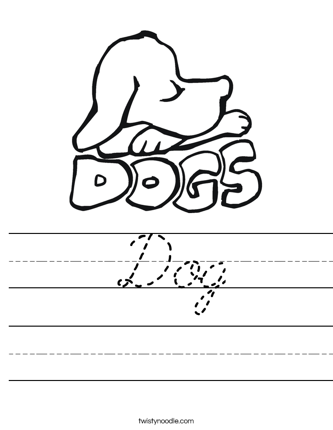 Dog Worksheet