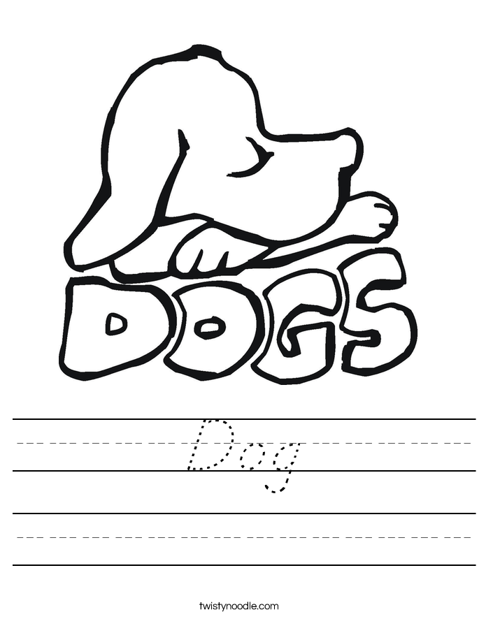 Dog Worksheet