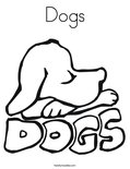 Dogs Coloring Page
