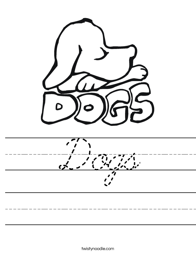 Dogs Worksheet