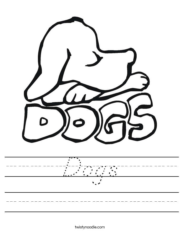 Dogs Worksheet