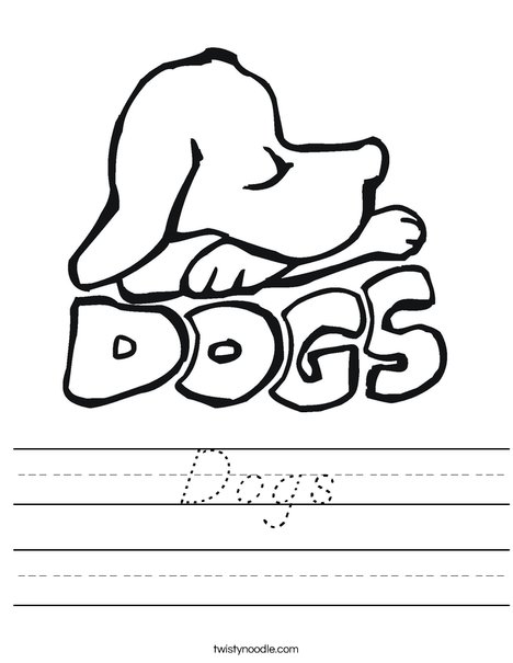 Dogs Worksheet