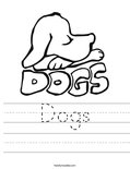 Dogs Worksheet