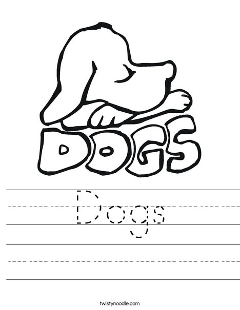 Dogs Worksheet