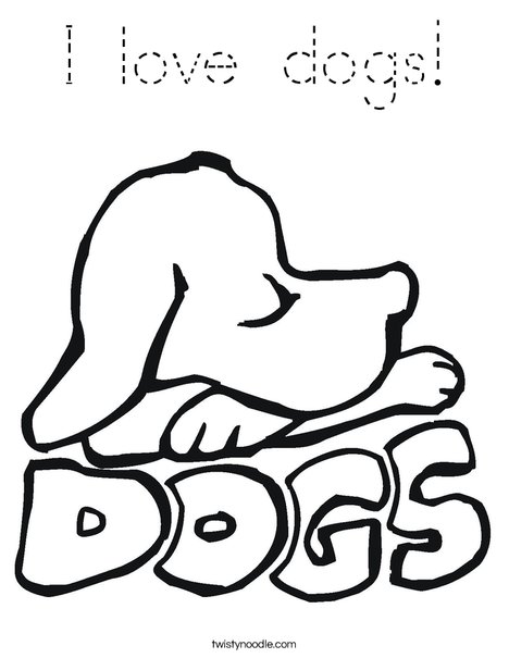 Dogs Coloring Page