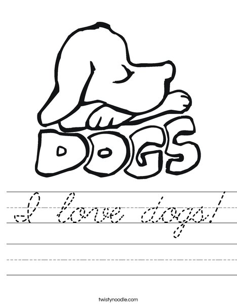 Dogs Worksheet