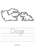 dogs worksheet twisty noodle
