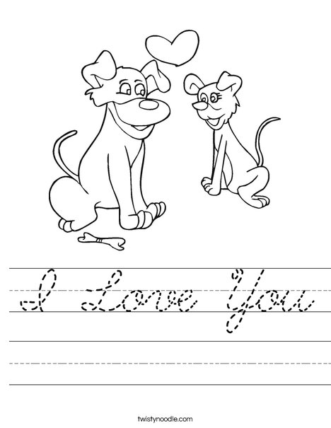 Dogs in Love Worksheet