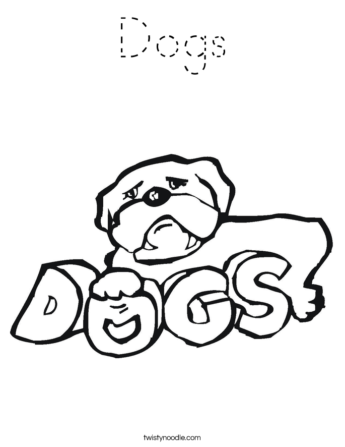 Dogs Coloring Page