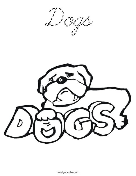 Bulldog Coloring Page