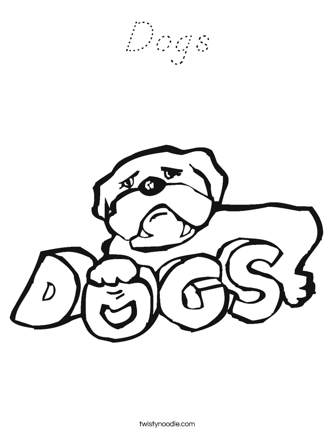 Dogs Coloring Page