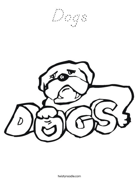 Bulldog Coloring Page
